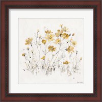 Framed 'Wildflowers II Yellow' border=