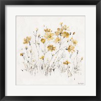 Framed Wildflowers II Yellow