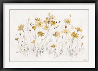 Framed Wildflowers I Yellow