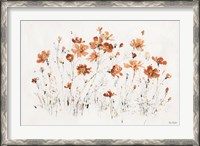 Framed Wildflowers I Orange
