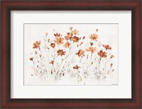 Framed Wildflowers I Orange