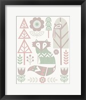 Framed Folk Lodge Fox v2 Hygge