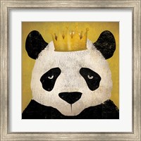 Framed Panda with Crown