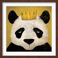 Framed Panda with Crown