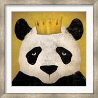 Framed Panda with Crown