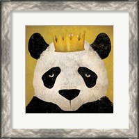 Framed Panda with Crown