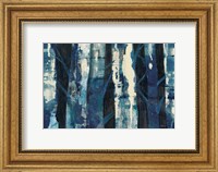 Framed Deep Woods III Indigo