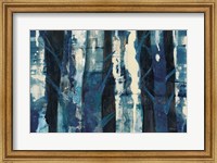 Framed Deep Woods III Indigo