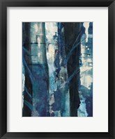 Deep Woods I Indigo Framed Print