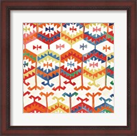 Framed Southwest Pattern I Bright