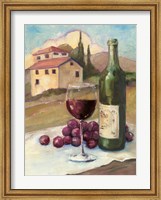Framed Vino Toscano no Border