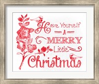 Framed Chalkboard Christmas Sayings V on white