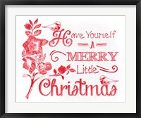 Framed Chalkboard Christmas Sayings V on white