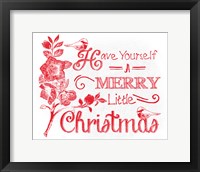 Framed Chalkboard Christmas Sayings V on white