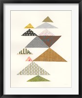 Framed Modern Abstract Triangles II
