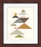 Framed Modern Abstract Triangles II