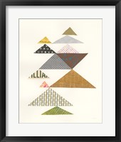 Modern Abstract Triangles II Framed Print