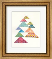 Framed Modern Abstract Triangles I