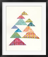 Framed Modern Abstract Triangles I