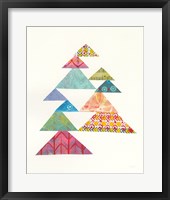 Modern Abstract Triangles I Framed Print