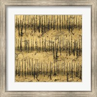 Framed Golden Trees III Taupe Pattern II