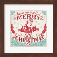 Framed Merry Little Christmas V