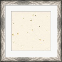 Framed Night Sky Cream and Gold Pattern 05A