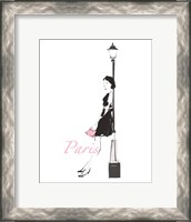 Framed French Chic III Pink on White