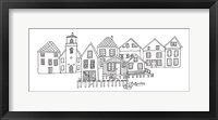 Framed Nordic Village III Horizontal