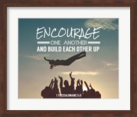 Framed Encourage One Another - Celebrating Team