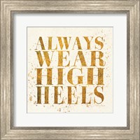 Framed Shoe Fetish Quotes II Light