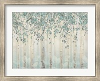 Framed Dream Forest I Silver Leaves