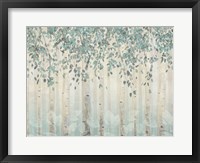 Framed Dream Forest I Silver Leaves