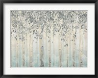 Framed Silver and Gray Dream Forest I