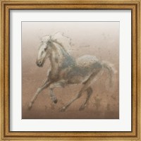 Framed Stallion II on Leather