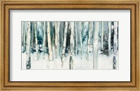 Framed Winter Woods III Light Trees Crop