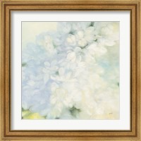 Framed 'White Lilacs' border=