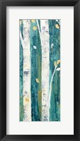 Birches in Spring Panel II Framed Print