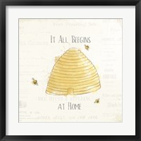Framed Bee and Bee I