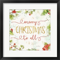 Christmas Sentiments IV Framed Print