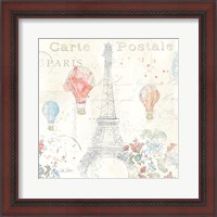 Framed 'Lighthearted in Paris IV' border=