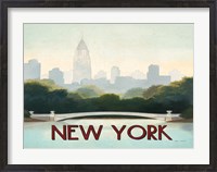 Framed City Skyline New York Horizontal
