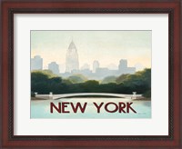 Framed City Skyline New York Horizontal