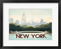 Framed City Skyline New York Horizontal