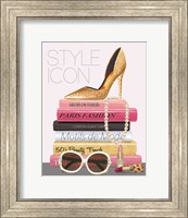 Framed Paris Style II Gold and Black