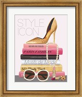 Framed Paris Style II Gold and Black