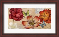 Framed Flowers and Butterflies (Neutral)