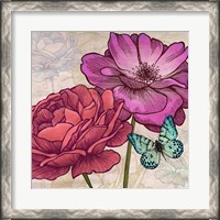 Framed Roses and Butterflies (detail)