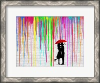 Framed Romance in the Rain
