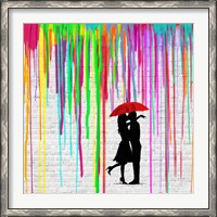 Framed Romance in the Rain (detail)